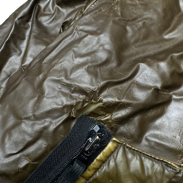 Stone Island Khaki Mussola Gommata Padded Jacket