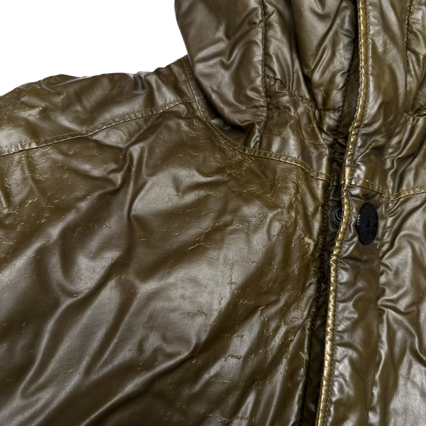 Stone Island Khaki Mussola Gommata Padded Jacket