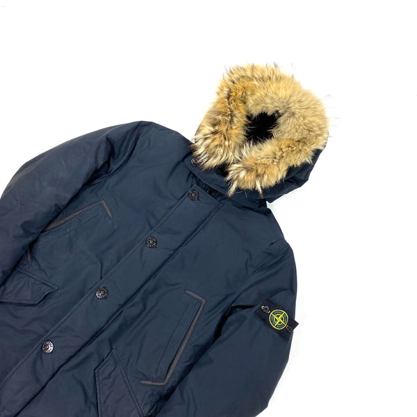 Stone Island Navy Micro Reps Down Filled Puffer Jacket