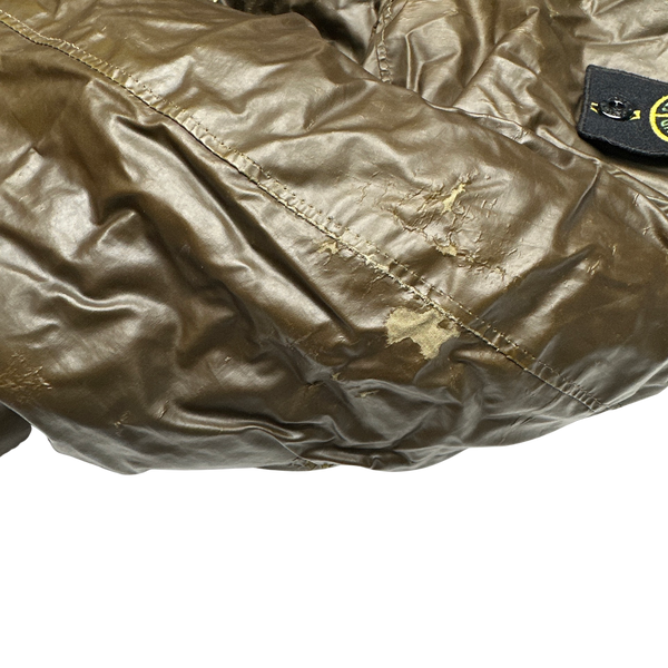 Stone Island Khaki Mussola Gommata Padded Jacket