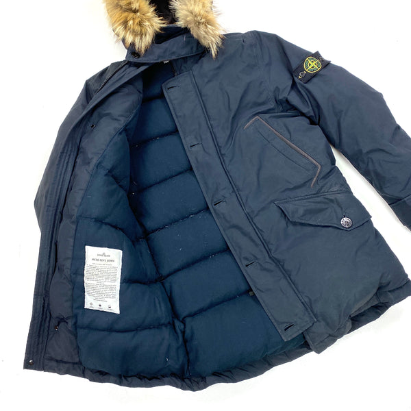 Stone Island Navy Micro Reps Down Filled Puffer Jacket