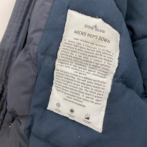 Stone Island Navy Micro Reps Down Filled Puffer Jacket
