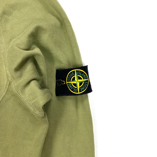 Stone Island Olive Green Pullover Hoodie
