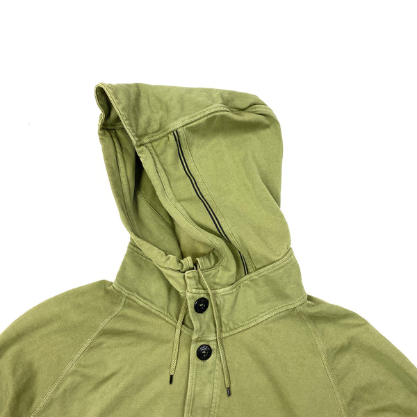 Stone Island Olive Green Pullover Hoodie