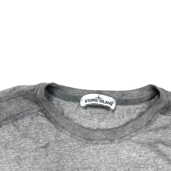Stone Island Dust Treatment Grey T Shirt