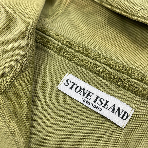Stone Island Olive Green Pullover Hoodie
