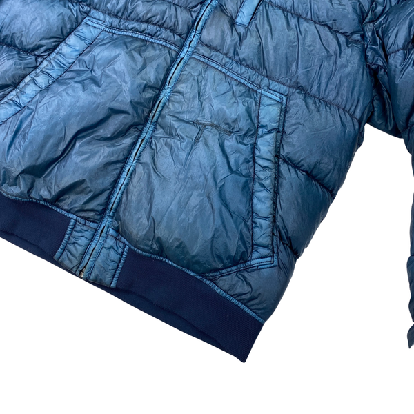 Stone Island Blue Garment Dyed Down Puffer Jacket