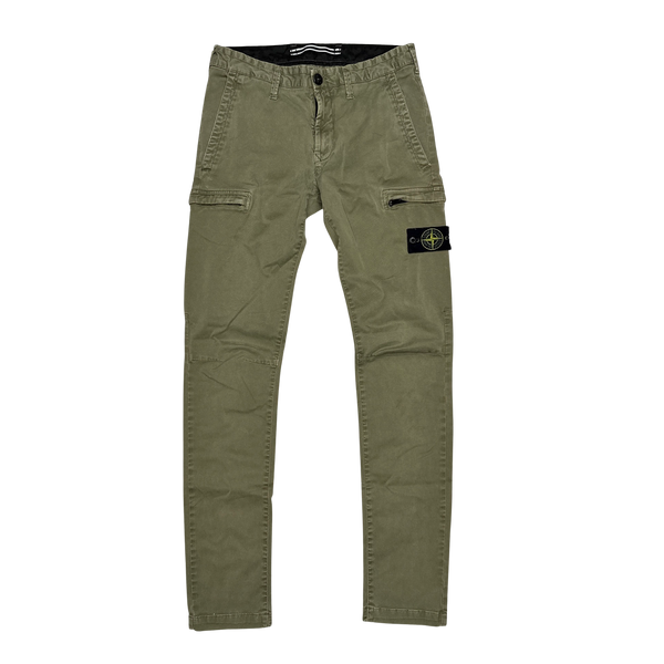 Stone Island 2019 Beige Cotton SK Cargo Trousers