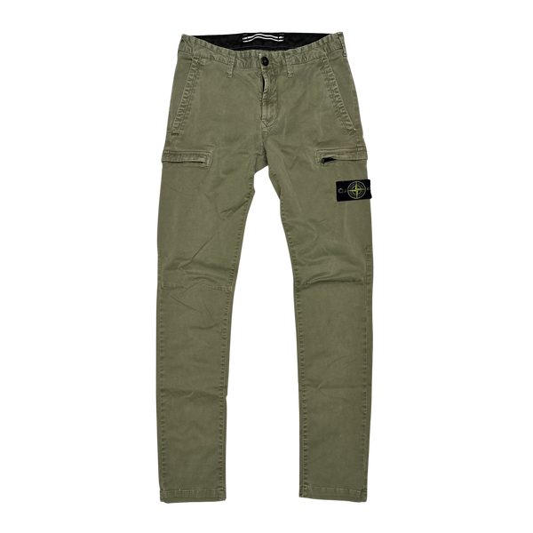 Stone Island 2019 Beige Cotton SK Cargo Trousers