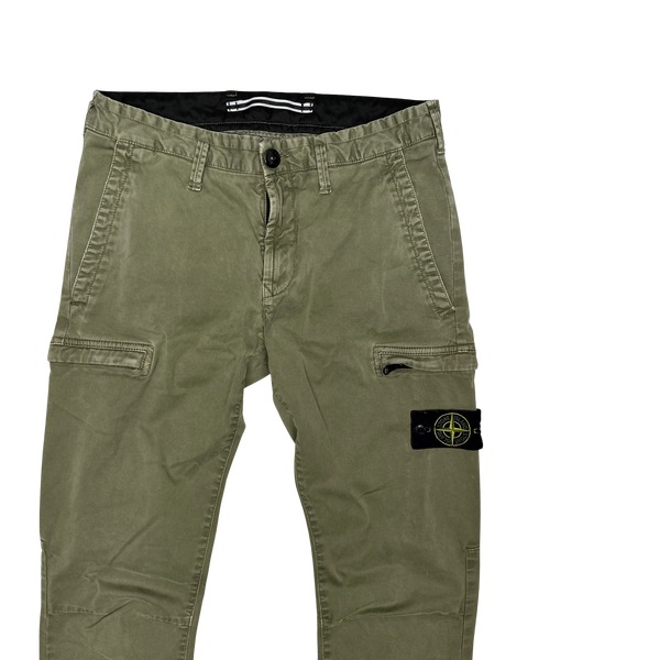 Stone Island 2019 Beige Cotton SK Cargo Trousers