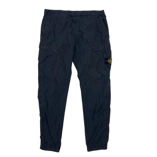 Stone Island 2016 Black Tapered Cargo Trousers