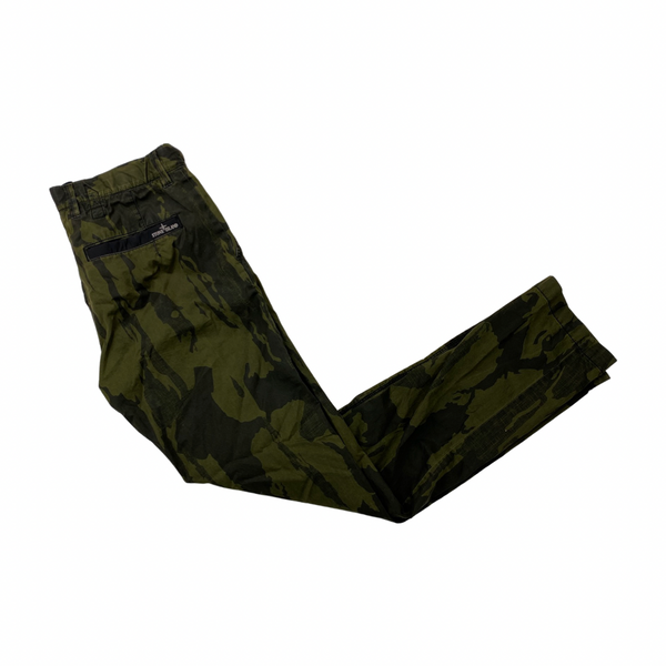 Stone Island Flowing Camo Cotton Trousers