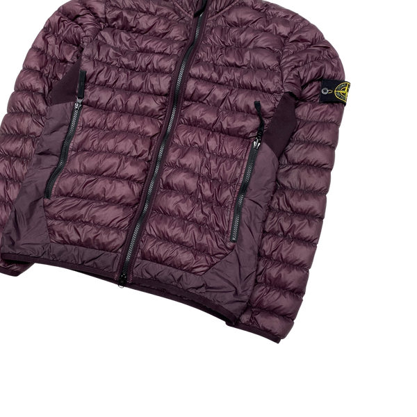 Stone Island Maroon Micro Yarn Down Filled Puffer Jacket