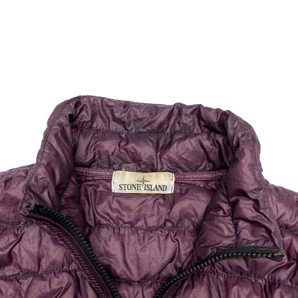 Stone Island Maroon Micro Yarn Down Filled Puffer Jacket