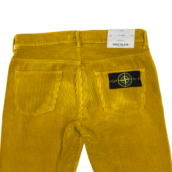 Stone Island 2018 Yellow Corduroy Trousers