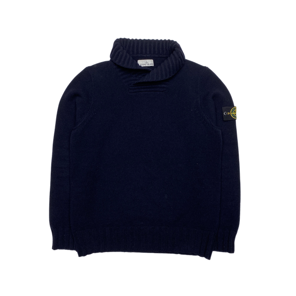 Stone Island Navy 2016 Pullover Knit Jumper