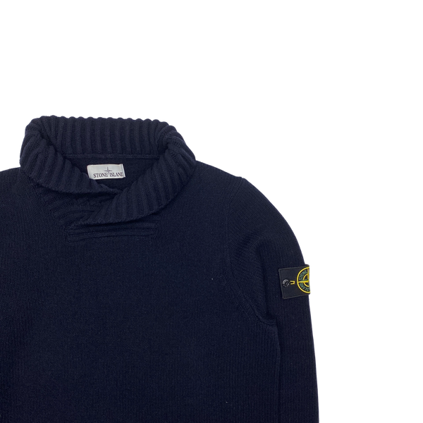 Stone Island Navy 2016 Pullover Knit Jumper