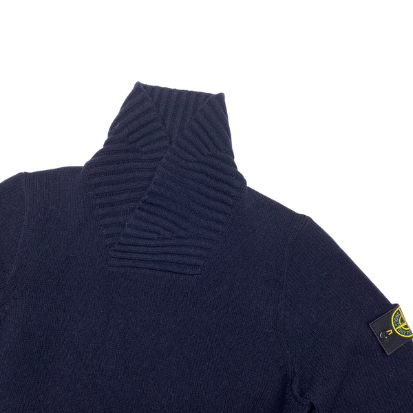 Stone Island Navy 2016 Pullover Knit Jumper