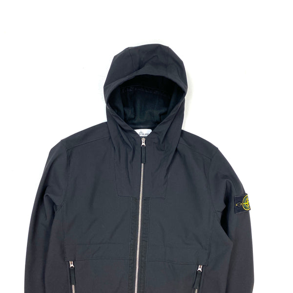 Stone Island Black 2019 Fleece Lined Soft Shell