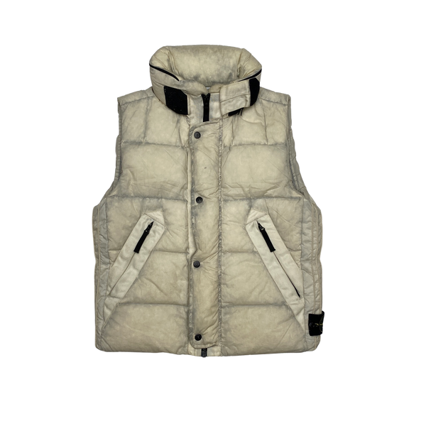 Stone Island 2009 Opaque Nylon Tela Down Gilet