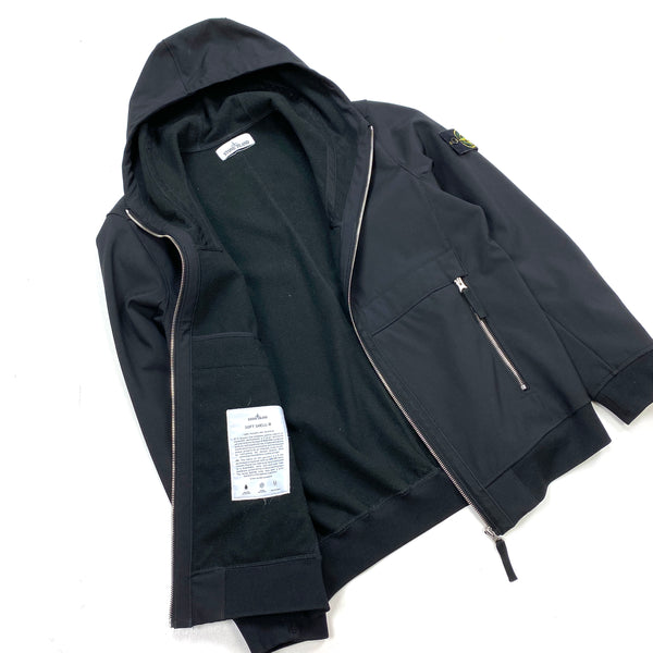 Stone Island Black 2019 Fleece Lined Soft Shell