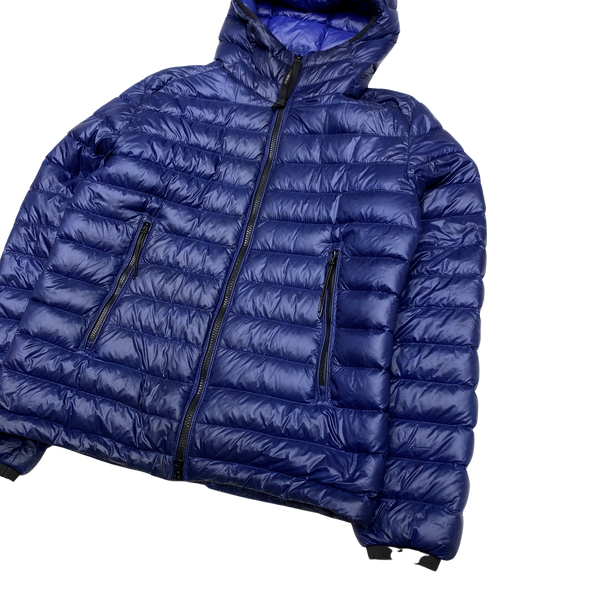 CP Company Blue Down Filled Goggle Jacket