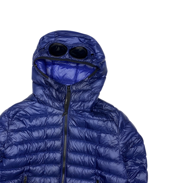CP Company Blue Down Filled Goggle Jacket
