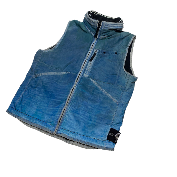 Stone Island 2011 Blue Liquid Reflective Gilet