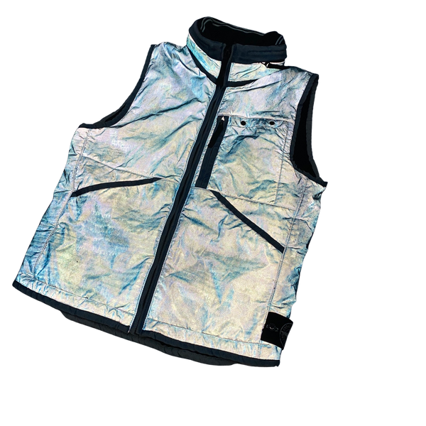 Stone Island 2011 Blue Liquid Reflective Gilet