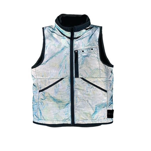 Stone Island 2011 Blue Liquid Reflective Gilet