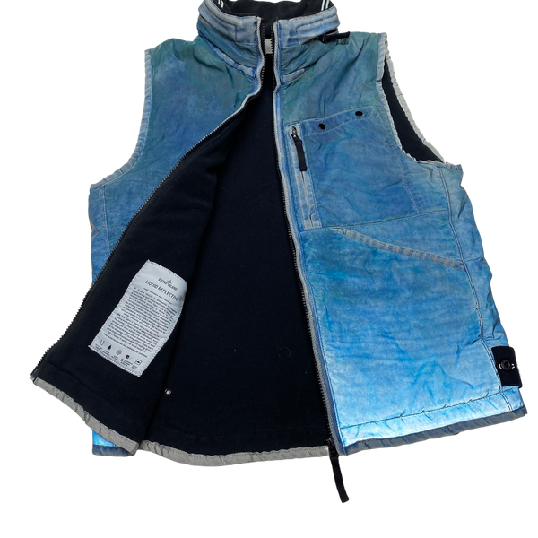 Stone Island 2011 Blue Liquid Reflective Gilet