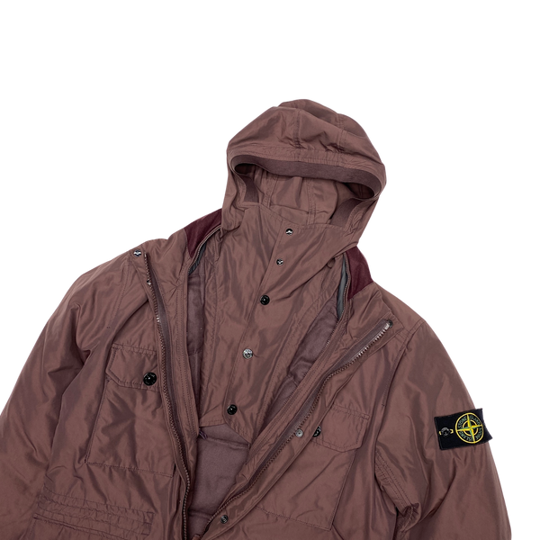 Stone Island 2015 Maroon Micro Reps Down Jacket