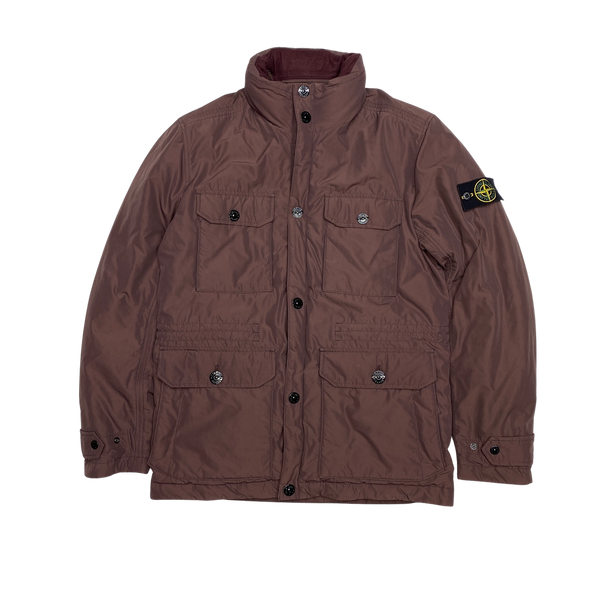 Stone Island 2015 Maroon Micro Reps Down Jacket