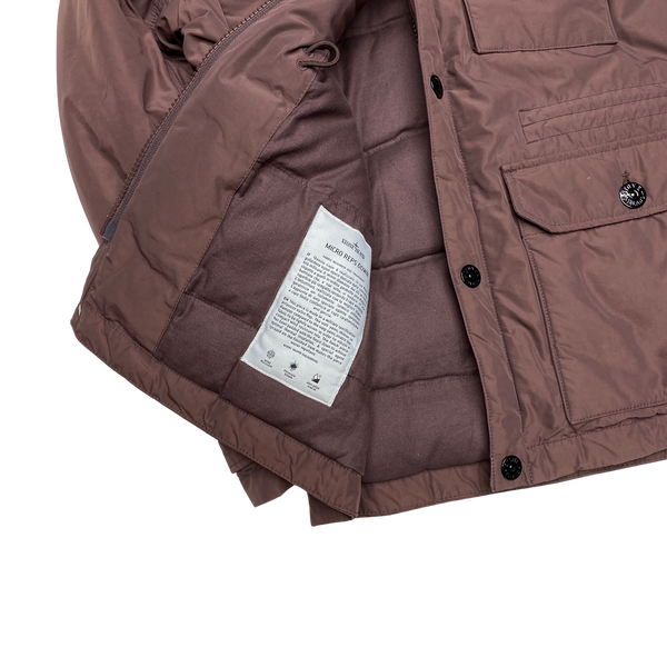 Stone Island 2015 Maroon Micro Reps Down Jacket