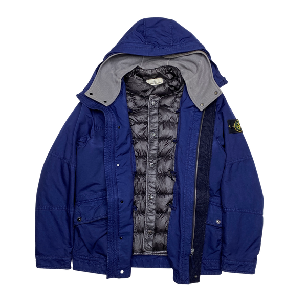 Stone Island 2014 Navy Blue Down Filled David TC Winter Jacket