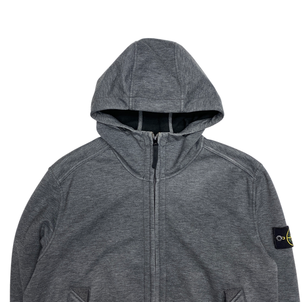 Stone Island 2014 Grey Fleece Lined Soft Shell R Jacket