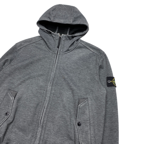 Stone Island 2014 Grey Fleece Lined Soft Shell R Jacket