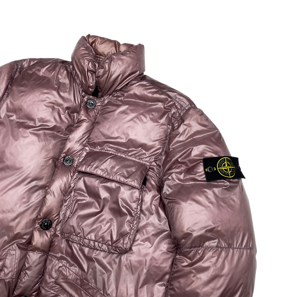 Stone Island Pink Pertex Quantum Y Down Puffer Jacket