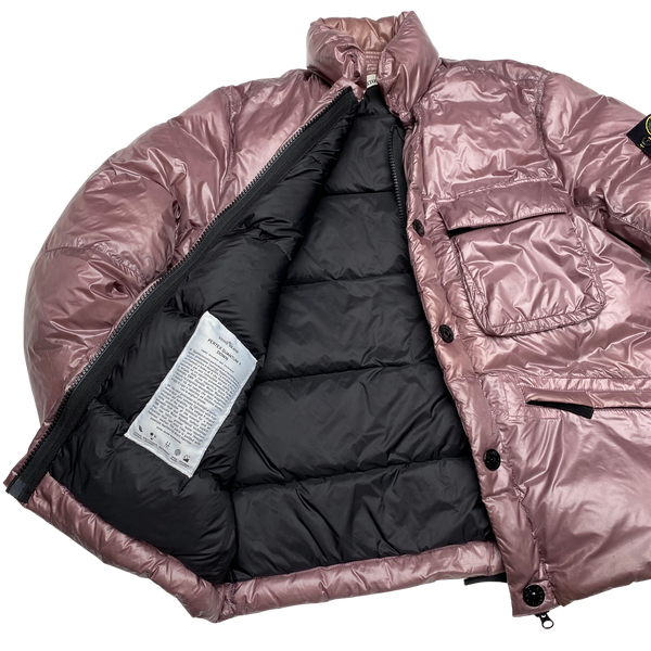 Stone Island Pink Pertex Quantum Y Down Puffer Jacket