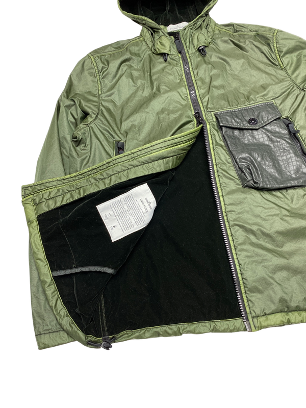 Stone Island Green Lamy Flock Jacket