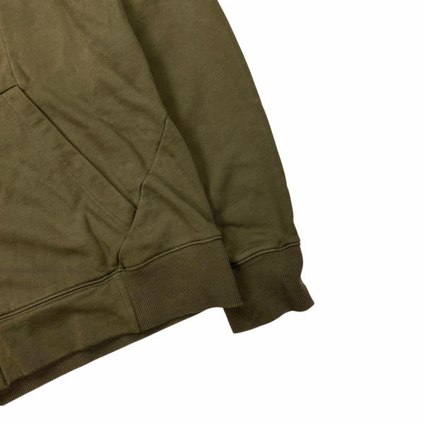 CP Company Khaki Cotton Goggle Hoodie
