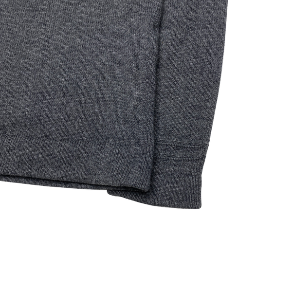Stone Island 2018 Dark Grey Wool Crewneck Jumper