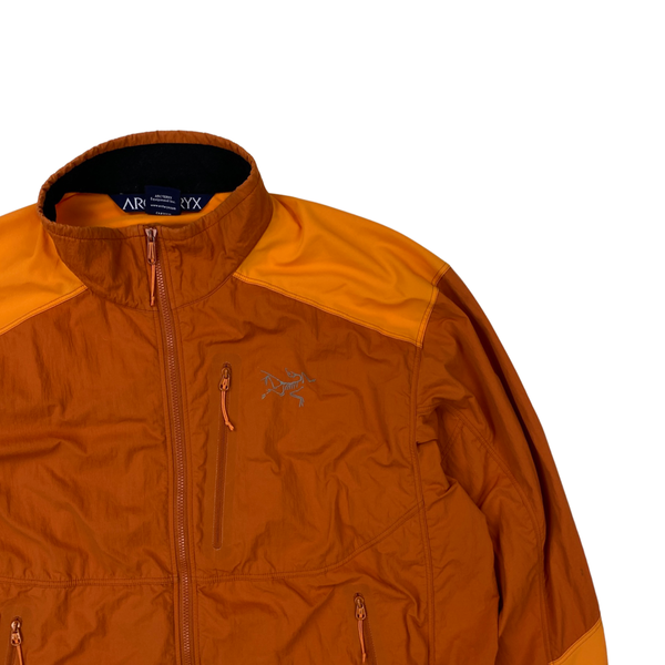 Arcteryx Two Tone Orange Stretch Nylon Shell Jacket