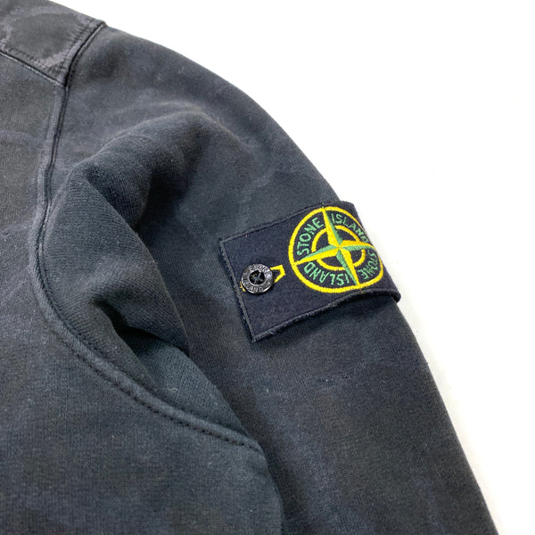Stone Island 2014 Black Tortoise Shell Camo Pullover Hoodie