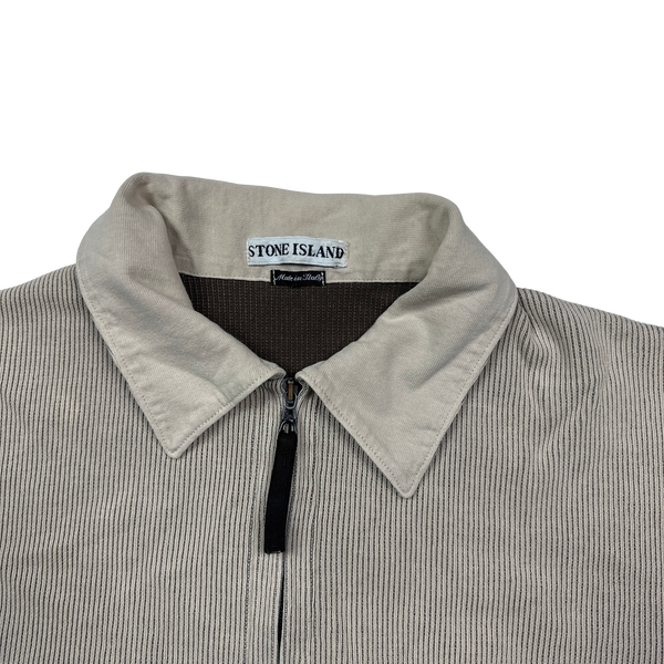 Stone Island SS2000 Vintage Ribbed Cotton Overshirt - Medium