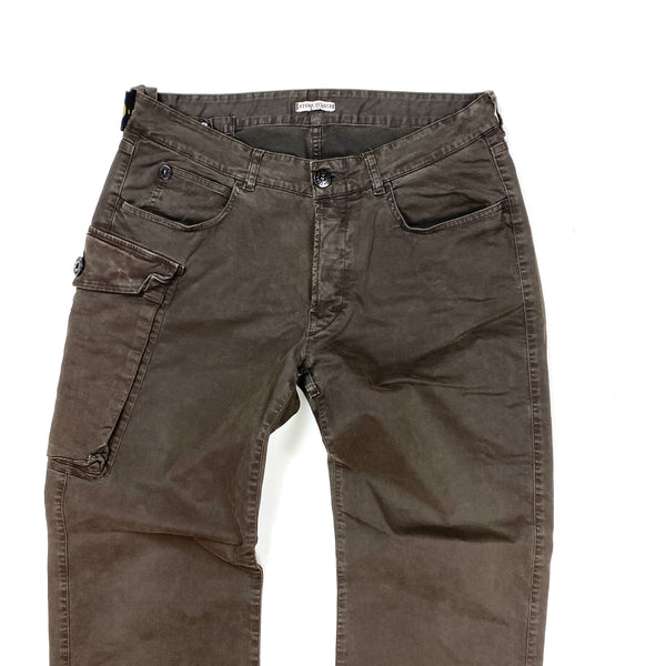 Stone Island Brown Cargo Trousers