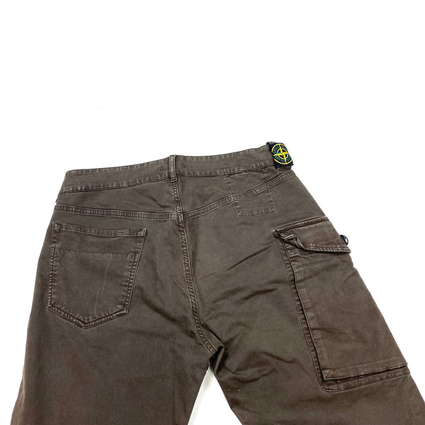 Stone Island Brown Cargo Trousers