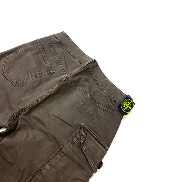 Stone Island Brown Cargo Trousers
