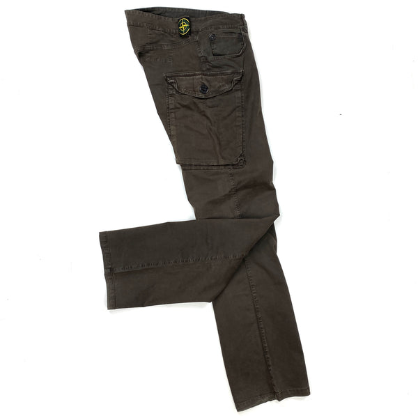 Stone Island Brown Cargo Trousers