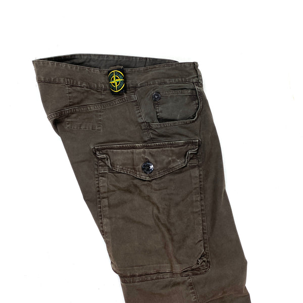 Stone Island Brown Cargo Trousers